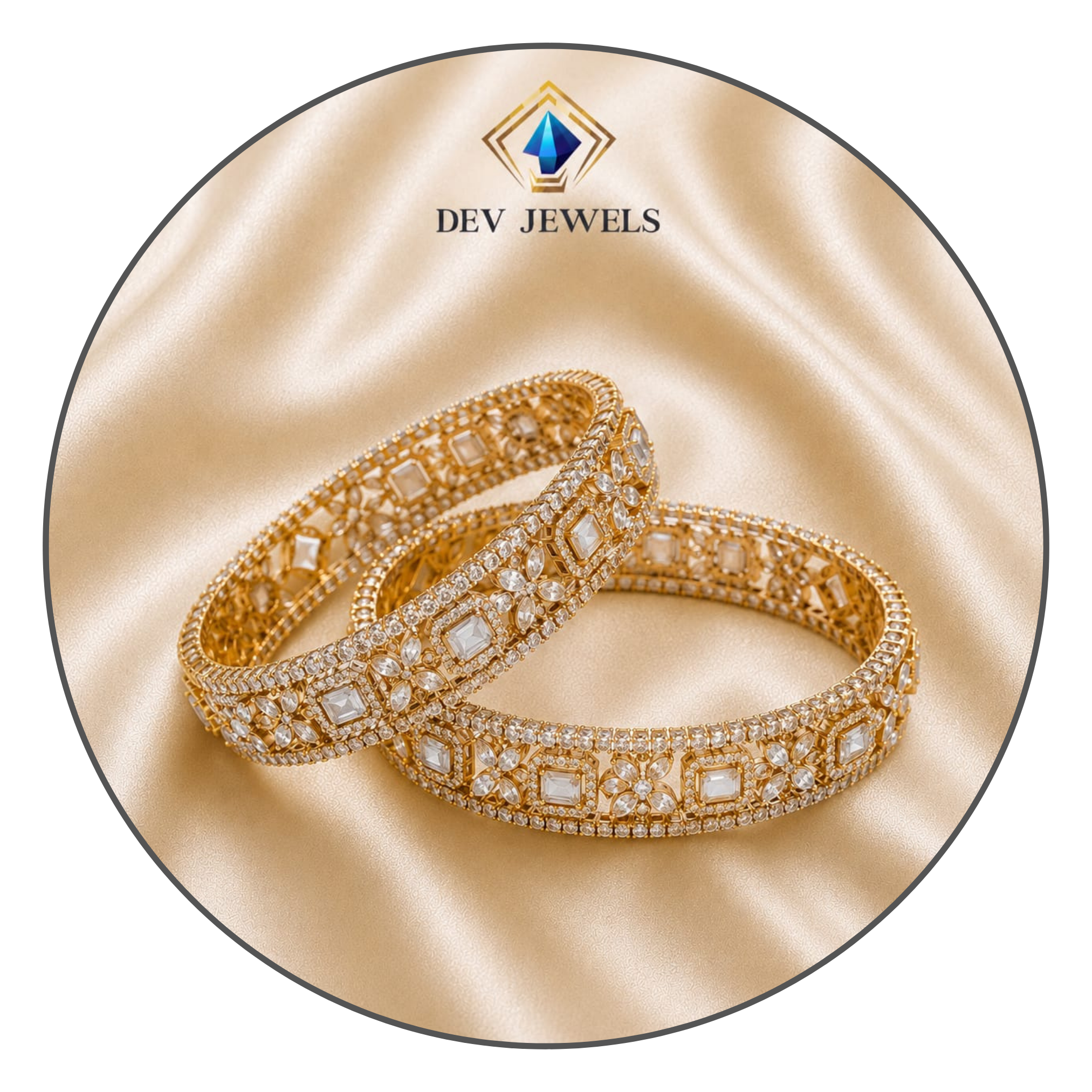 Bangles AD stone