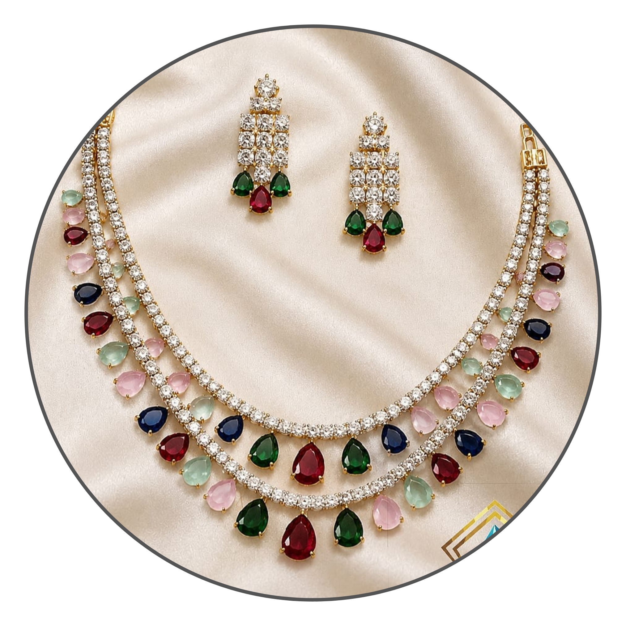 Short Necklaces A D stone