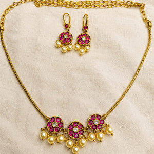 Traditional South Indian Kemp Stone Choker