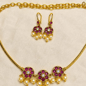 Traditional South Indian Kemp Stone Choker