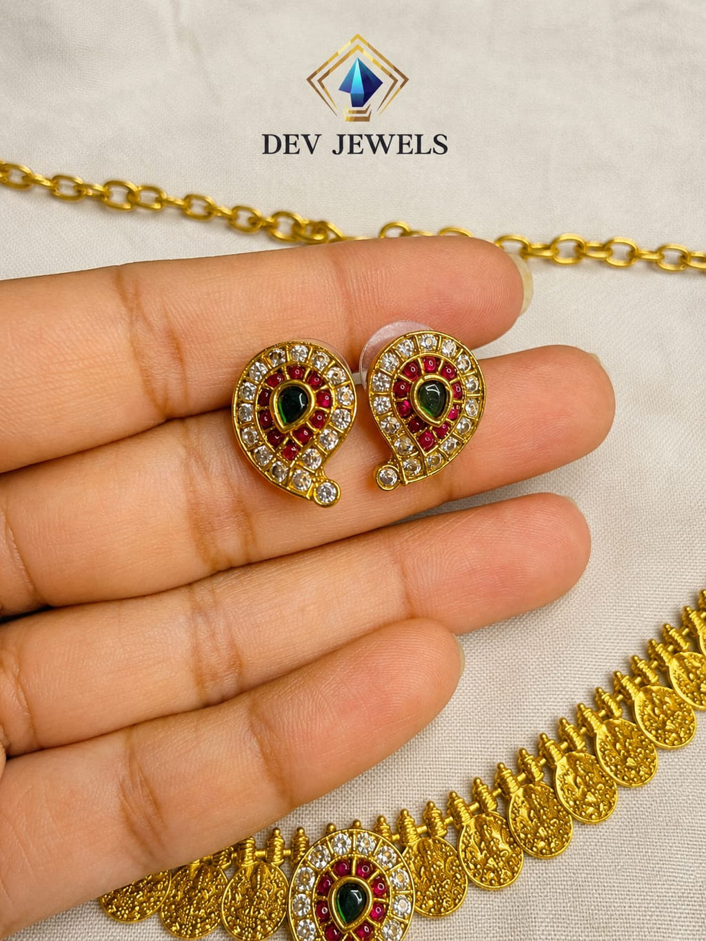Traditional South Indian Kasu Mala