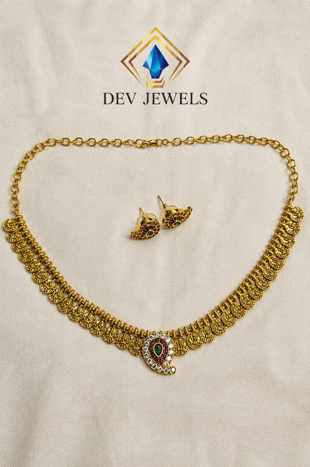 Traditional South Indian Kasu Mala