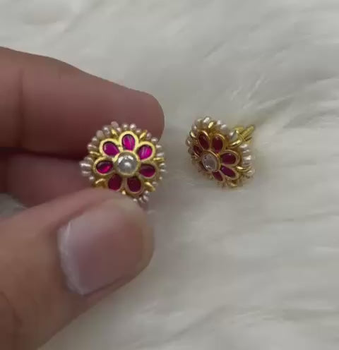 Real pearls jadau kundan necklace