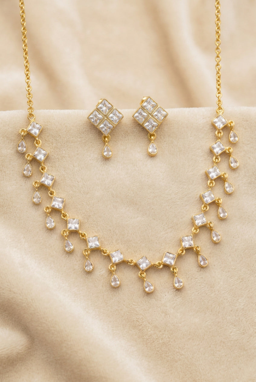 AD stone necklace