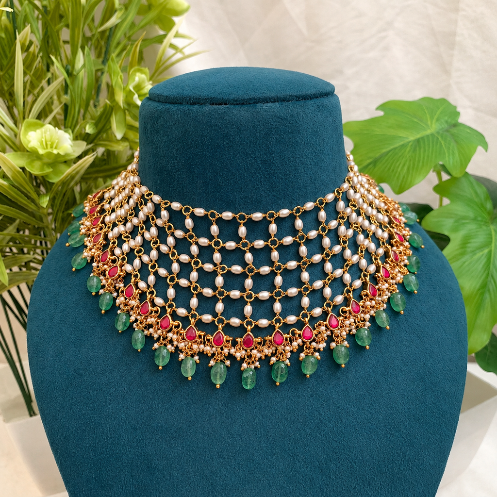 Jadau Jaal necklace