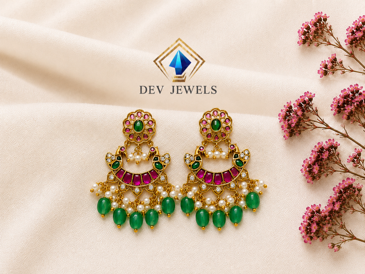 Jadau earrings