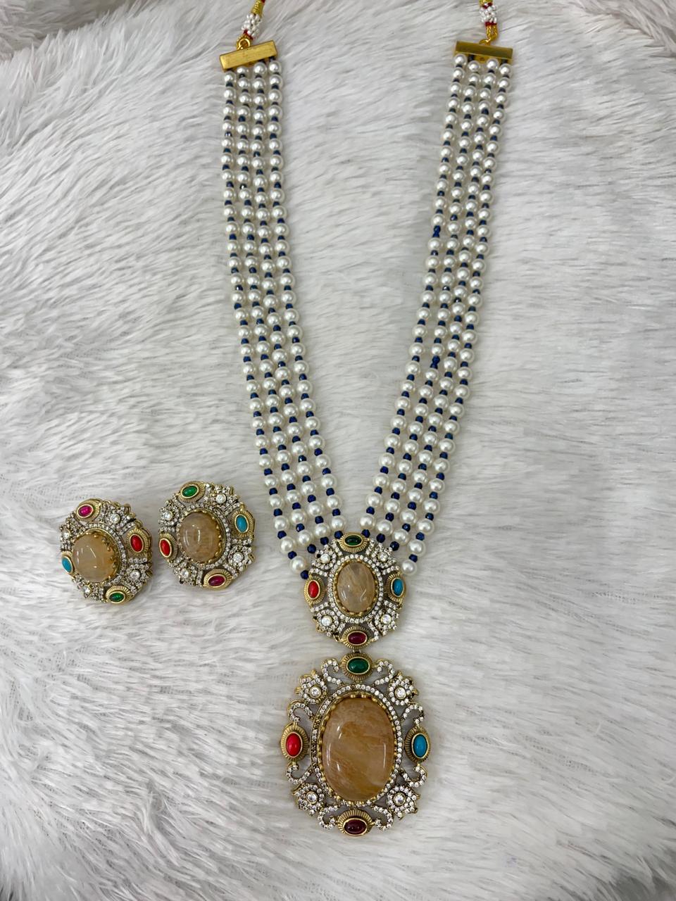 Fusion long necklace